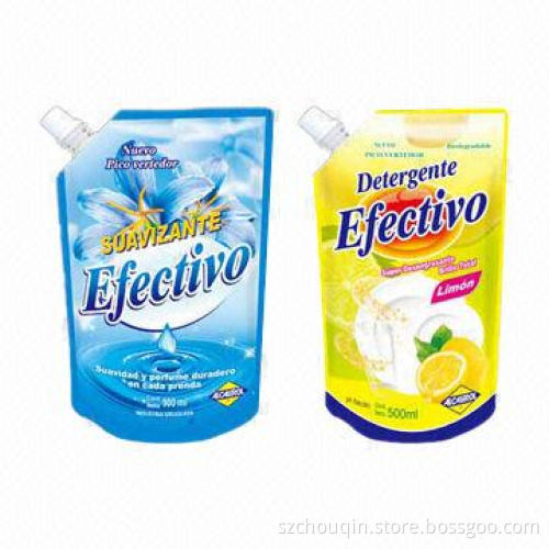 Detergent and Shampoo Spout Pouch, Stand Up, Aluminum Foil Material, Light-proof and Less MOQ